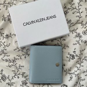 Calvin Klein Blue and purple Snap wallet